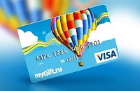 Подарочная карта Visa MyGift номинал 5 000руб. 
