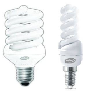Лампы энергосберегающие (КЛЛ) по 10 шт. ECONOM SPC13WE14 4200 и ECONOM SPC30WE27 2700