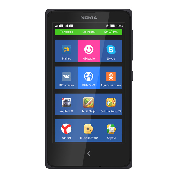 Смартфон Nokia X Dual SIM Black 